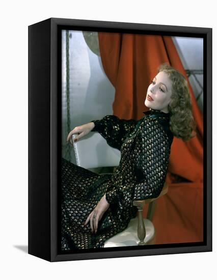 Loretta Young (photo)-null-Framed Stretched Canvas