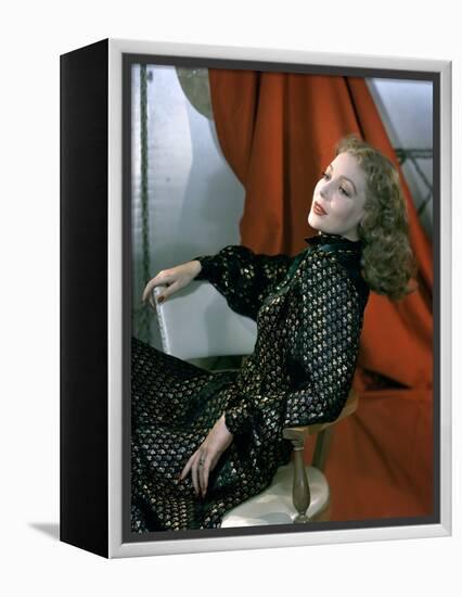 Loretta Young (photo)-null-Framed Stretched Canvas