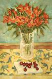 Orange Straw Flowers-Lorraine Platt-Framed Giclee Print
