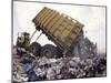 Lorry Arrives at Waste Tipping Area at Landfill Site, Mucking, London-Louise Murray-Mounted Photographic Print