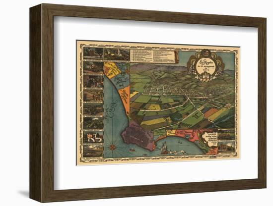 Los Angeles 1871-Vintage Reproduction-Framed Art Print