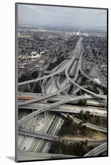 Los Angeles, Aerial of Judge Harry Pregerson Interchange and Highway-David Wall-Mounted Photographic Print