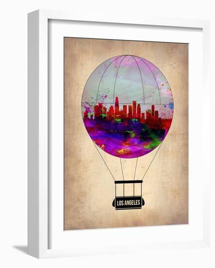 Los Angeles Air Balloon 2-NaxArt-Framed Art Print