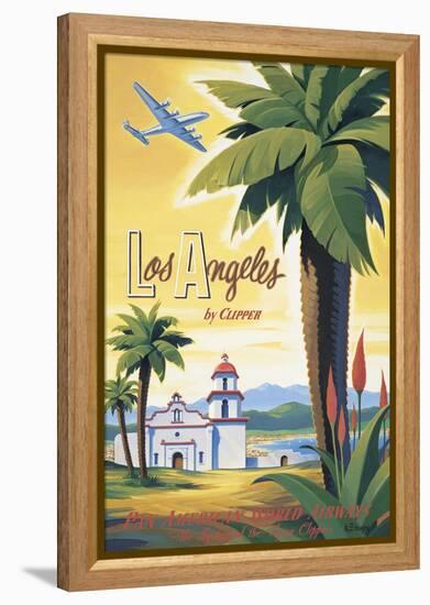 Los Angeles by Clipper-Kerne Erickson-Framed Stretched Canvas