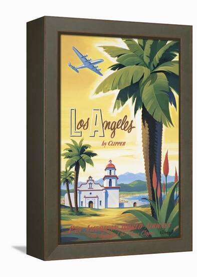 Los Angeles by Clipper-Kerne Erickson-Framed Stretched Canvas