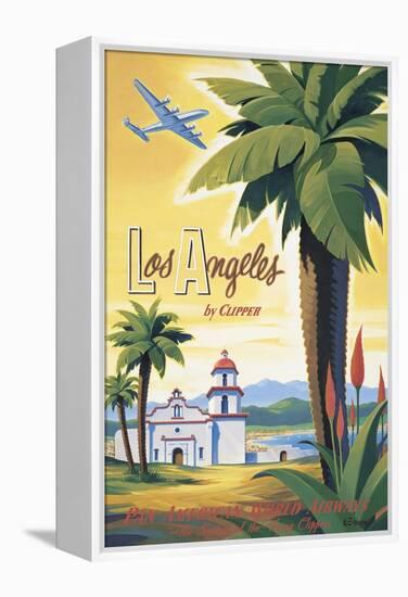 Los Angeles by Clipper-Kerne Erickson-Framed Stretched Canvas