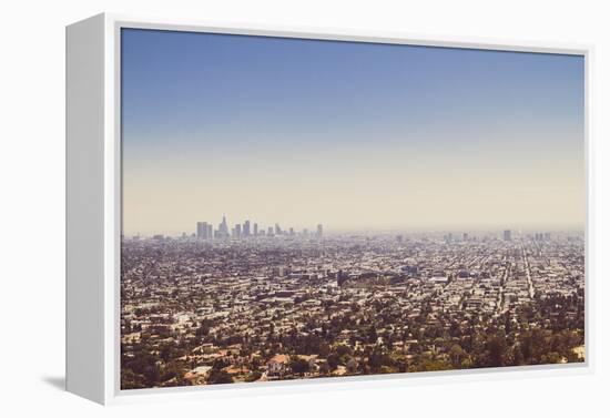 Los Angeles, CA, USA: City Of Los Angeles From Griffith Observatory Dtwn L.A. In Distance-Axel Brunst-Framed Premier Image Canvas