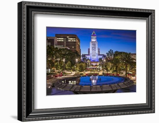 Los Angeles, California at City Hall.-SeanPavonePhoto-Framed Photographic Print