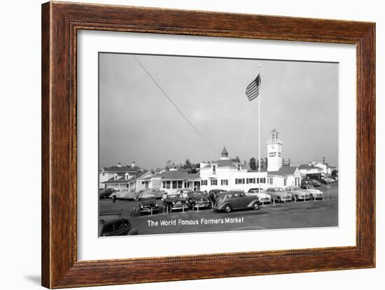 Los Angeles, California - Famous Farmers Market-Lantern Press-Framed Art Print