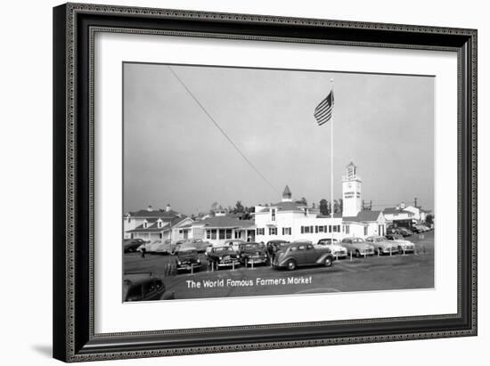 Los Angeles, California - Famous Farmers Market-Lantern Press-Framed Art Print