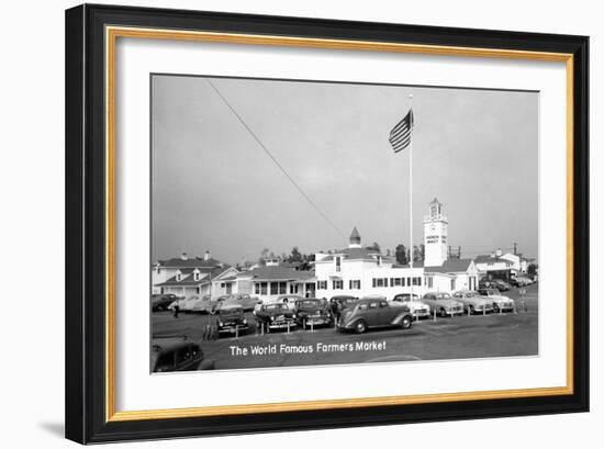 Los Angeles, California - Famous Farmers Market-Lantern Press-Framed Art Print