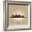 Los Angeles, California Skyline City Silhouette-Yurkaimmortal-Framed Premium Giclee Print