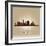 Los Angeles, California Skyline City Silhouette-Yurkaimmortal-Framed Premium Giclee Print