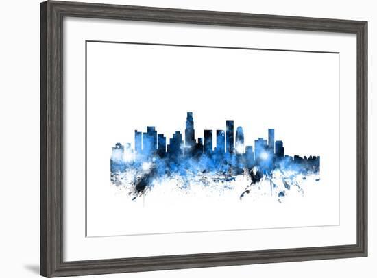 Los Angeles California Skyline-Michael Tompsett-Framed Art Print