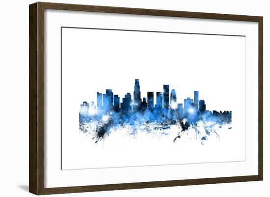 Los Angeles California Skyline-Michael Tompsett-Framed Art Print