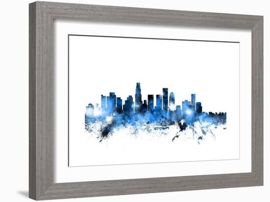 Los Angeles California Skyline-Michael Tompsett-Framed Art Print