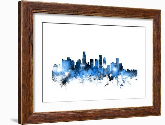 Los Angeles California Skyline-Michael Tompsett-Framed Art Print