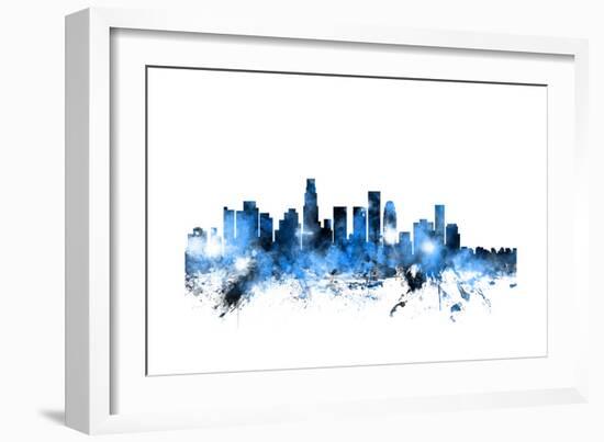 Los Angeles California Skyline-Michael Tompsett-Framed Art Print