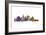 Los Angeles California Skyline-Michael Tompsett-Framed Art Print