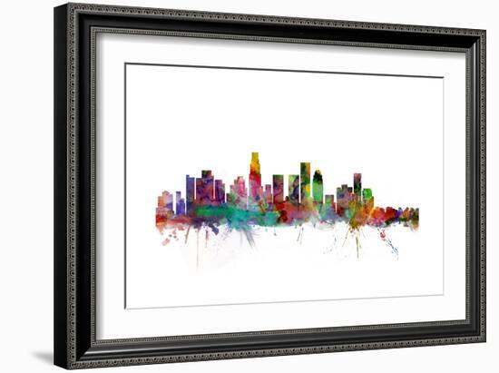 Los Angeles California Skyline-Michael Tompsett-Framed Art Print