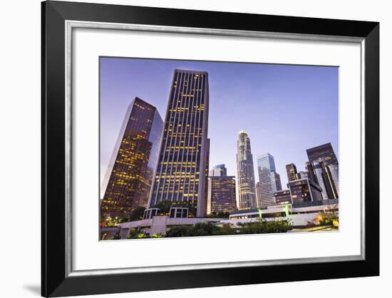 Los Angeles, California, USA Early Morning Downtown Cityscape.-SeanPavonePhoto-Framed Photographic Print