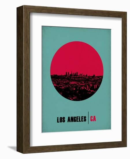 Los Angeles Circle Poster 1-NaxArt-Framed Art Print