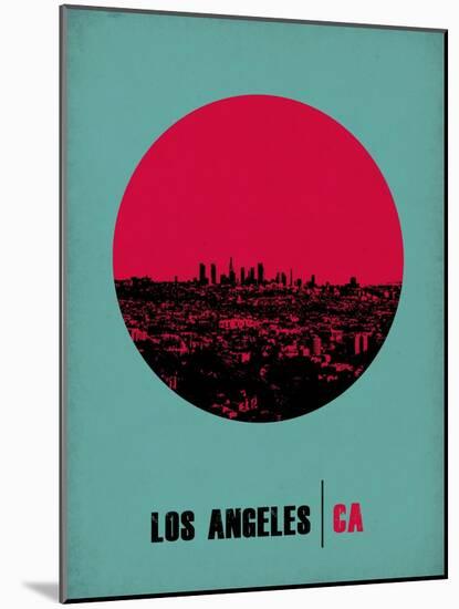 Los Angeles Circle Poster 1-NaxArt-Mounted Art Print