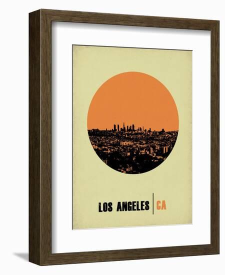 Los Angeles Circle Poster 2-NaxArt-Framed Art Print