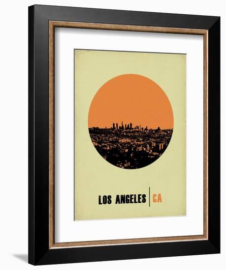 Los Angeles Circle Poster 2-NaxArt-Framed Art Print