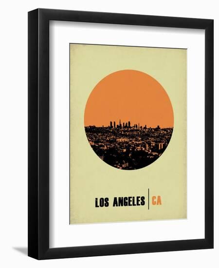 Los Angeles Circle Poster 2-NaxArt-Framed Art Print