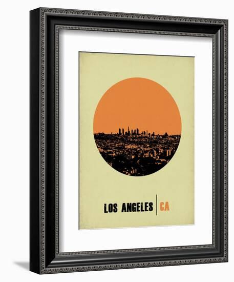 Los Angeles Circle Poster 2-NaxArt-Framed Art Print