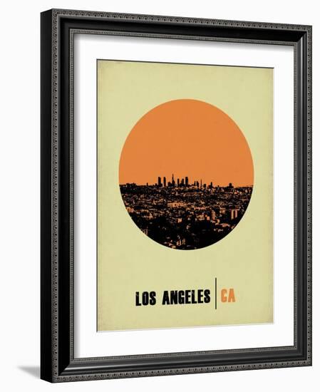 Los Angeles Circle Poster 2-NaxArt-Framed Art Print