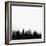 Los Angeles City Skyline - Black-NaxArt-Framed Art Print