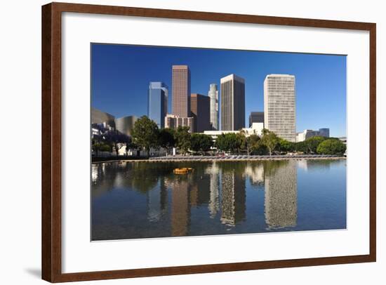 Los Angeles City Skyline-rebelml-Framed Photographic Print