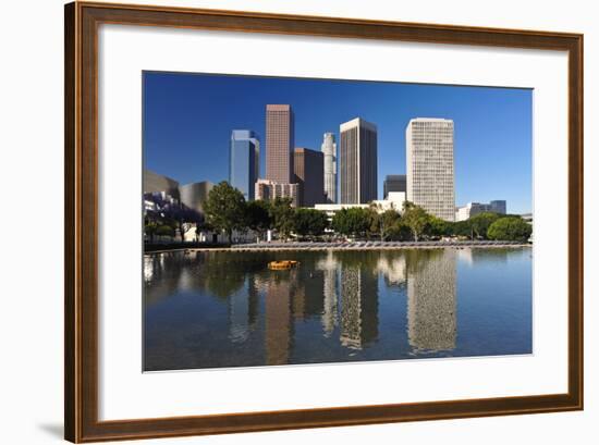 Los Angeles City Skyline-rebelml-Framed Photographic Print