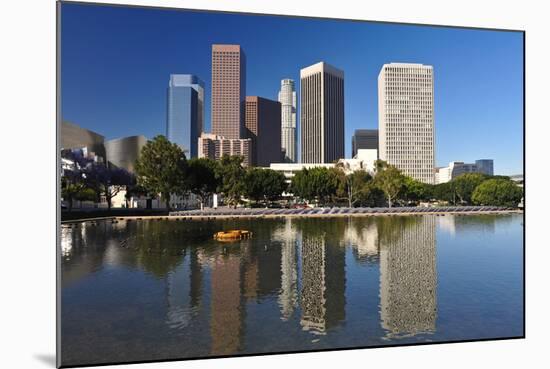 Los Angeles City Skyline-rebelml-Mounted Photographic Print