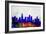 Los Angeles City Skyline-NaxArt-Framed Art Print