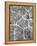 Los Angeles City Street Map-Michael Tompsett-Framed Stretched Canvas