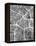 Los Angeles City Street Map-Michael Tompsett-Framed Stretched Canvas