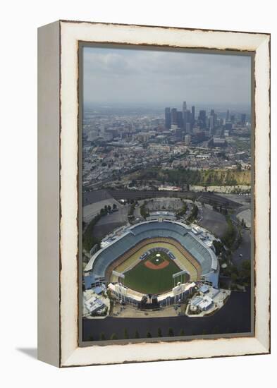 Los Angeles, Dodger Stadium, Home of the Los Angeles Dodgers-David Wall-Framed Premier Image Canvas