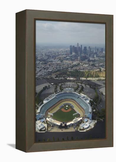 Los Angeles, Dodger Stadium, Home of the Los Angeles Dodgers-David Wall-Framed Premier Image Canvas