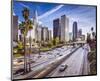 Los Angeles Downtown Cityscape-null-Mounted Art Print