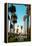 Los Angeles Downtown Park View with Palm Trees.-Songquan Deng-Framed Premier Image Canvas