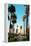 Los Angeles Downtown Park View with Palm Trees.-Songquan Deng-Framed Premier Image Canvas