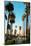 Los Angeles Downtown Park View with Palm Trees.-Songquan Deng-Mounted Photographic Print