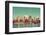 Los Angeles Downtown View from Park with Water Reflections.-Songquan Deng-Framed Photographic Print
