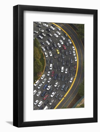 Los Angeles, Hollywood, Traffic Queueing to Get into Universal Studios-David Wall-Framed Photographic Print