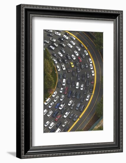 Los Angeles, Hollywood, Traffic Queueing to Get into Universal Studios-David Wall-Framed Photographic Print