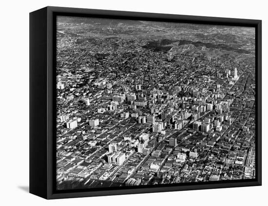 Los Angeles in 1928-null-Framed Premier Image Canvas