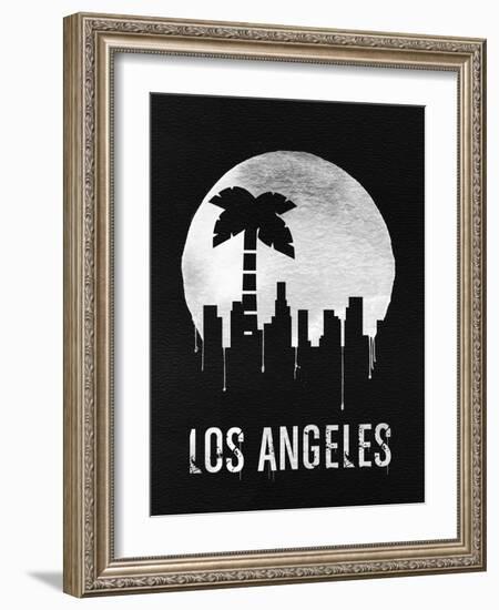 Los Angeles Landmark Black-null-Framed Art Print